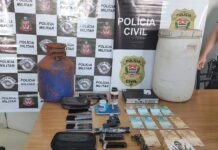 Homem é preso com drogas e armas durante operação policial em Araçatuba