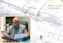 Meidão apresenta projeto de iluminação do trevo de Simonsen: “Estamos lutando junto com o prefeito por várias melhorias”