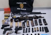 Polícia Civil apreende arsenal em casa de investigado em Jales
