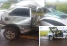 Carro ‘dobra’ após bater contra árvore e passageira morre na Euclides da Cunha