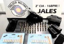 Homem é preso com arma de uso restrito em Jales