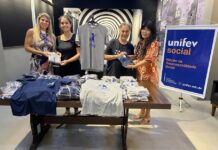 Unifev patrocina 120 novas camisetas ao Recanto Tia Marlene