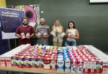 Publicidade e Propaganda da Unifev repassa 200 litros de leite à Santa Casa