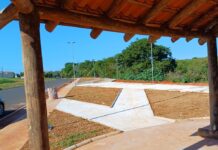 Meidão acompanha andamento da obra do novo parque linear no bairro Bom Clima