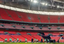 Seleção treina em Wembley e encerra preparação para enfrentar a Inglaterra