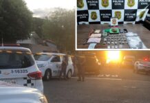 Dupla é flagrada embalando drogas, atira contra policiais e acaba presa