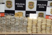 Homem é preso após ser flagrado com quase 160 tijolos de cocaína em barracão de funilaria