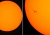 Astrônomo registra mancha no sol do tamanho de 10 planetas Terra e que pode causar explosões de plasma