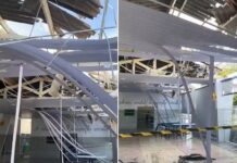 Chuva forte danifica escola, derruba postes e árvores em Santa Fé do Sul