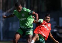 Bruno Rodrigues avança em tratamento, e Palmeiras treina antes de viagem a Quito