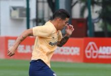 James Rodríguez sente incômodo em treino e pode desfalcar São Paulo contra o Flamengo