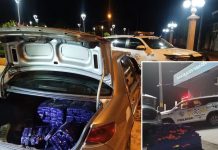 Polícia Rodoviária apreende mais de 160 kg de maconha escondidos em carro em Braúna