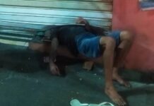 Ladrão tenta invadir e furtar pastelaria, mas fica entalado em porta