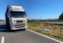 Idoso morre atropelado por carreta em Bady Bassitt