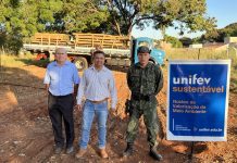 Polícia Ambiental e Unifev destinam madeira para o Lar São Vicente de Paulo