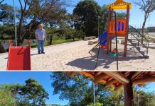 Meidão visita novo parque linear no bairro Bom Clima