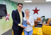 Bruno Arena recebe apoio de Gleisi Hoffmann, presidente nacional do PT