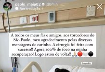 Pablo Maia passa por cirurgia para se recuperar de lesão no São Paulo