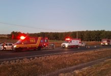 Motociclista fica ferida após colisão na Rodovia Euclides da Cunha