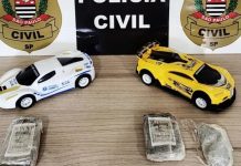Polícia Civil apreende drogas escondidas em carrinhos de brinquedo