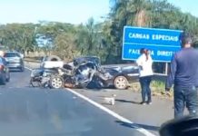 Motorista é socorrido em estado grave após bater de frente com caminhão na BR-153