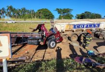 Motorista morre em acidente entre dois caminhões na Rodovia Euclides da Cunha