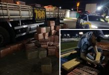 Polícia Rodoviária apreende 3 toneladas de maconha escondidas em caminhão