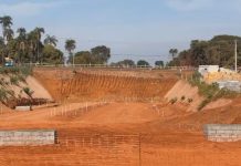 Linha férrea passa por obras e causa interdição de avenida em Votuporanga