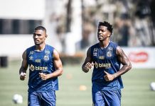 Titulares realizam trabalho regenerativo no campo e Guilherme é poupado no Santos