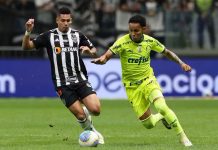 Lázaro sofre lesão na coxa e vira desfalque no Palmeiras