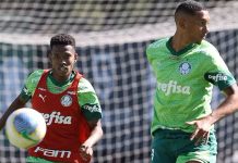Palmeiras treina com retorno de Estêvão após passagem pela Seleção sub-20
