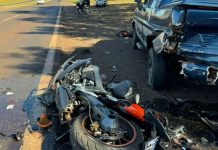 Motociclista fica ferido em acidente na Rodovia Euclides da Cunha
