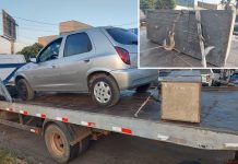 Guardas encontram cofre abandonado ao lado de carro no meio da rua em Rio Preto