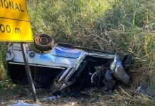 Motorista morre ao bater caminhonete contra caminhão-tanque durante ultrapassagem em Neves Paulista