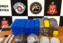 Homem é preso com 51 quilos de drogas em Araçatuba