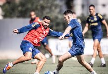 Carille comanda último treino antes de viagem para enfrentar o CRB