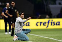 Abel se esquiva ao comentar troca por Gabigol e diz que conta com Dudu no Palmeiras