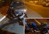 Garupa de 13 anos tem parte da perna amputada após carro atingir moto pilotada por adolescente em Birigui