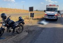 Motociclista morre atropelado por caminhonete em rodovia de Mirassol