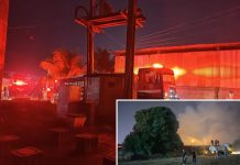 Incêndio atinge fábrica de vasos em Bady Bassitt