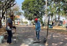 Secretaria de Serviços Urbanos realiza melhorias em praças públicas