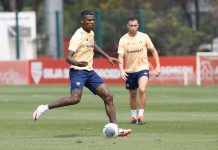 São Paulo treina finalizações antes de jogo decisivo contra o Atlético-MG