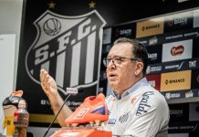 Santos atrasa pagamento do salário do mês de agosto a jogadores e funcionários
