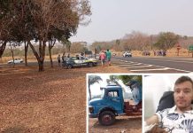 Colisão entre motocicleta e caminhão deixa um morto e um ferido em Cardoso