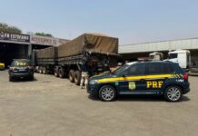 PRF apreende 480 mil maços de cigarros contrabandeados na BR-153