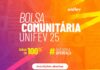 Últimos dias para inscrição no programa Bolsa Comunitária da Unifev