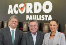 Com governador Tarcísio, deputado Carlão Pignatari participa de lançamento de programa para regularização de dívidas do IPVA