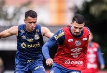 Carille comanda treino tático; veja provável time contra o Mirassol