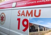 Mulher sofre amputação após ser atropelada por trem em Votuporanga