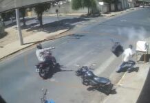 Entregador de marmitas é baleado por motociclista em Araçatuba